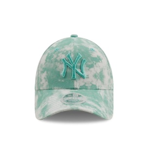 New Era, Sapca ajustabila 9forty tie dye New York Yankees, Verde menta 2