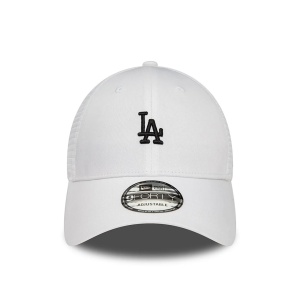 New Era, Sapca ajustabila cu logo brodat Loas Angeles Dodgers, Alb opal 2