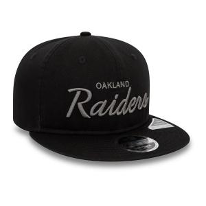 New Era, Sapca baseball 9fifty retro Las Vegas Raiders, Negru mat 3