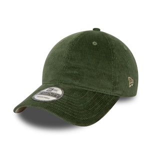New Era, Sapca baseball de bumbac Cord, Verde padure