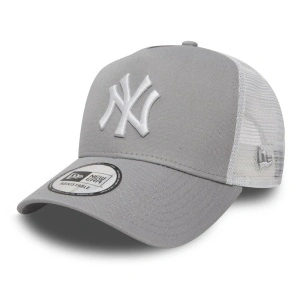 New Era, Sapca de bumbac cu logo cu segmente de plasa Ny Yankees, Gri
