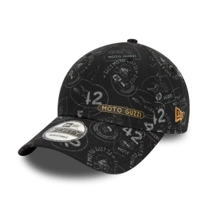 New Era, Sapca moto guzzi all over print, Negru