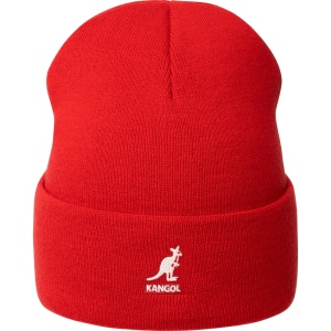 Kangol, Caciula 2-way text logo, Rosu aprins
