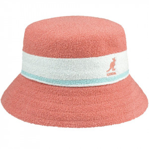 Kangol-palarie-bermuda-stripe-bucket-roz-2