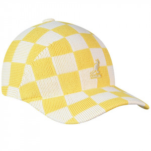 Kangol-sapca-galbena-checkered-tropic-adj-3