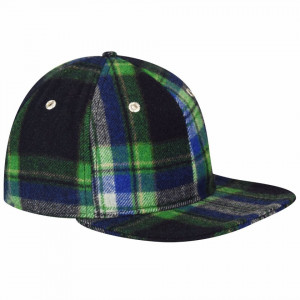 Kangol-sapca-tartan-flat-brim-navy-check-2