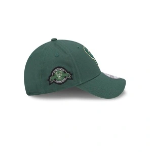 New Era, Sapca ajustabila 9forty patch Milwaukee Buks, Verde englez 4