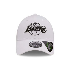 New Era, Sapca ajustabila 9forty repreve Los Angeles Lakers, Alb ocru 2