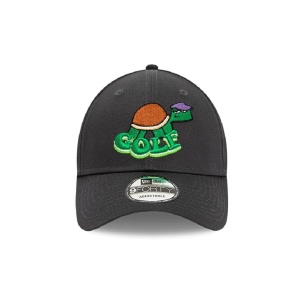 New Era, Sapca ajustabila cu logo brodat Golf Turtle, Gri carbune 2