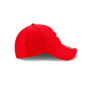 New Era, Sapca ajustabila cu logo brodat Houston Rockets, Rosu mat 6