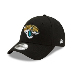 New Era, Sapca ajustabila cu logo brodat Jacksonville Jaguars, Negru mat
