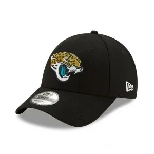 New Era, Sapca ajustabila cu logo brodat Jacksonville Jaguars, Negru mat