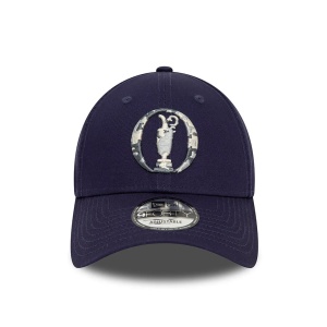 New Era, Sapca ajustabila cu logo brodat Open Golf, Albastru indigo 2