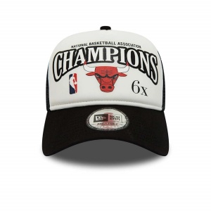 New era, Sapca trucker champions Chicago Bulls, Negru 2