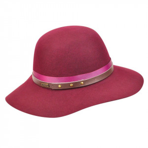 Betmar, Palarie dama hayden wool felt rosu