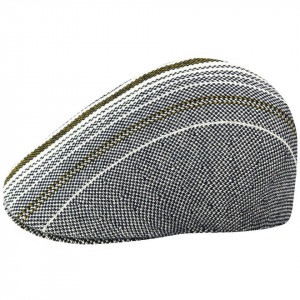 Kangol-basca-birds-eye-stripe-507-cream