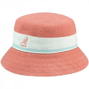 Kangol-palarie-bermuda-stripe-bucket-roz-4