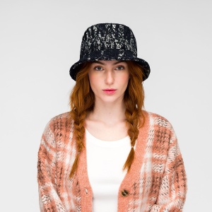 Kangol, Palarie neagra needlepunch floral bucket