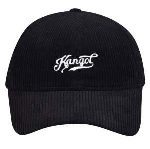 Kangol, sapca vintage script logo baseball, Negru mat - Img 2