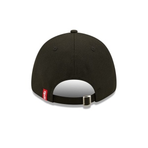 New Era, Sapca ajustabila cu logo brodat Aprilia, Negru mat 2