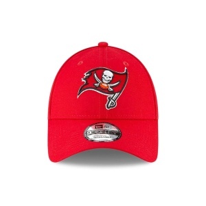 New Era, Sapca ajustabila cu logo brodat Tampa Bay, Rosu mat 2