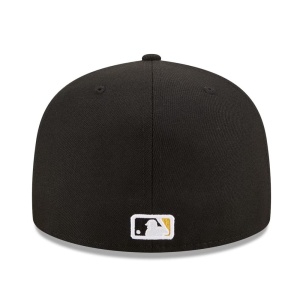 New Era, Sapca baseball 59fifty patch Pittsburgh Pirates, Negru mat 4