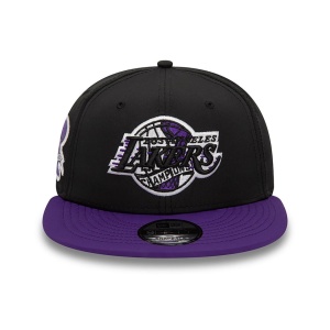 New Era, Sapca baseball 9fifty infill Los Angelas Lakers, Negru mat 2
