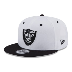 New Era, Sapca baseball 9fifty patch Las Vegas Raiders, Alb mat 3