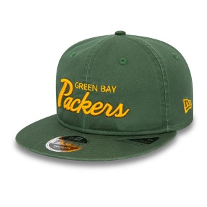 New Era, Sapca baseball 9fifty retro Green Bay Packers, Verde pal