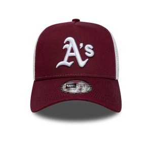 New Era, sapca din plasa Oakland Athletics MLB, Rosu - Img 2