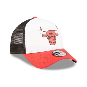 New era, Sapca trucker colour Chicago Bulls, White 2