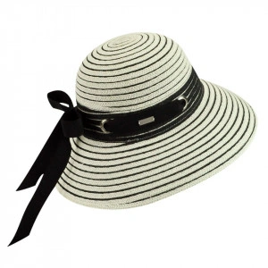 Betmar, Palarie dama jasmine braided wide brim negru