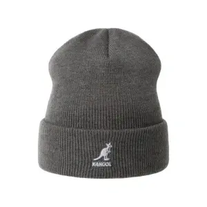 Kangol-caciula-elastica-cu-logo-brodat-gri-antracit-3
