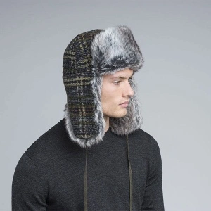 Kangol-caciula-gri-wool-ushanka-2