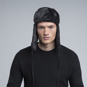 Kangol, Caciula neagra wool ushanka 4