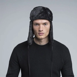 Kangol, Caciula neagra wool ushanka 4