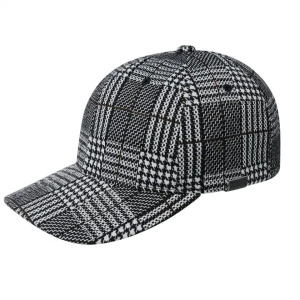 Kangol, Sapca pattern flexfit baseball, Negru/Alb