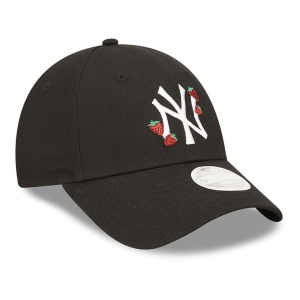 New Era, Sapca ajustabila 9forty strawberry New York Yankees, Negru mat 3