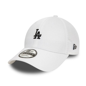 New Era, Sapca ajustabila cu logo brodat Loas Angeles Dodgers, Alb opal