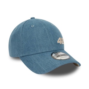 New Era, Sapca ajustabila cu logo brodat VR46, Albastru denim 3