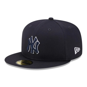 New Era, Sapca baseball 59fifty outline New York Yankees, Albastru marin