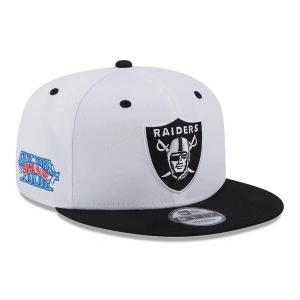 New Era, Sapca baseball 9fifty patch Las Vegas Raiders, Alb mat