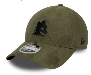 New Era, sapca baseball faux suede AS Roma, Verde