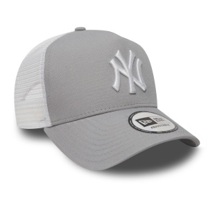New Era, Sapca de bumbac cu logo cu segmente de plasa Ny Yankees, Gri 2