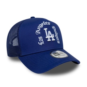 New Era, sapca din plasa LA Dodgers wordmark, Albastru - Img 3