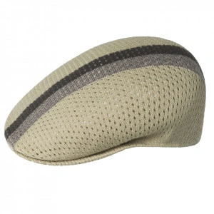 Kangol, Basca bej mesh stripe 504