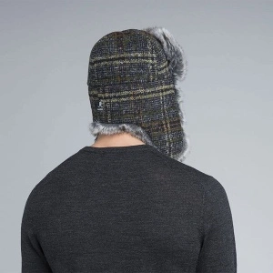 Kangol-caciula-gri-wool-ushanka-3