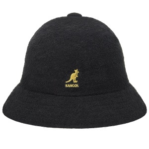 Kangol, Palarie bermuda casual, Negru/Auriu