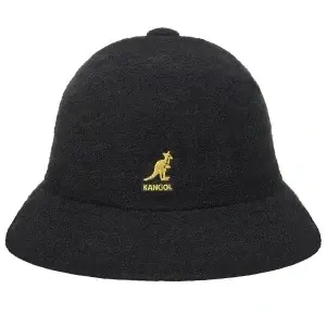 Kangol, Palarie bermuda casual, Negru/Auriu