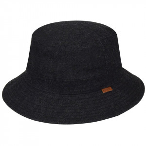 Kangol-palarie-neagra-quilted-denim-hunter